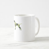 Duitse Korthaar Pointer _ Hond Camouflage Silhouet Koffiemok (Voorkant rechts)