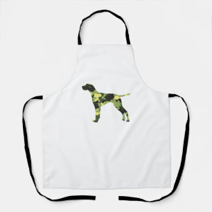 Duitse Korthaar Pointer _ Hond Camouflage Silhouet Schort