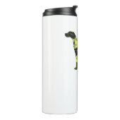 Duitse Korthaar Pointer _ Hond Camouflage Silhouet Thermosbeker (Gedraaid links)