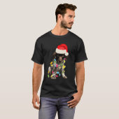 Duitse Korthaar Pointer I Design voor Kerstmis T-shirt (Voorkant volledig)