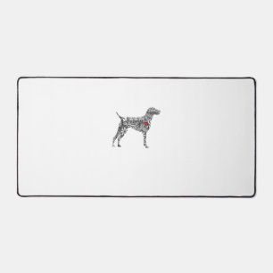 Duitse Korthaar Pointer I GSP Dog Mom I Love Hear Bureaumat