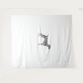 Duitse Korthaar Pointer I GSP Dog Mom I Love Hear Wandkleed (Voorkant (horizontaal))