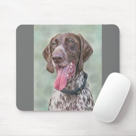 Duitse Korthaar pointer mousepad Muismat (Met muis)