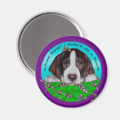 Duitse Korthaar Pointer Puppy Magneet (Voorkant / Achterkant)