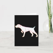 Duitse Korthaar Pointer Sticker Kaart (Voorkant)