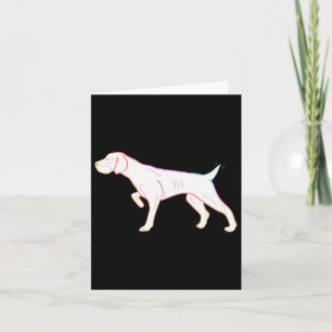 Duitse Korthaar Pointer Sticker Kaart