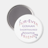 Duitse kortharige aanwijzer Furever Magneet (Voorkant / Achterkant)