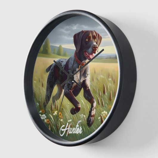 Duitse kortharige aanwijzer hardlopen (Hoek)