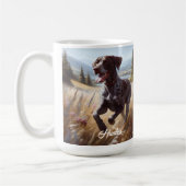 Duitse kortharige aanwijzer hardlopen koffiemok (Links)