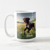 Duitse kortharige aanwijzer hardlopen koffiemok (Links)