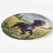 Duitse kortharige aanwijzer hardlopen papieren bordje (Gekanteld)