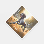 Duitse kortharige aanwijzer hardlopen servet (Hoek)