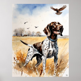 Duitse kortharige aanwijzer - Hond Art Print