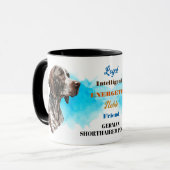 Duitse kortharige aanwijzer hond loyale vriend mok (Voorkant links)