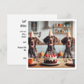Duitse kortharige aanwijzer, hond verjaardag kaart (Voorkant / Achterkant)