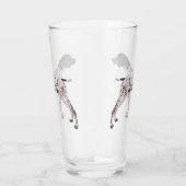 DUITSE KORTHARIGE AANWIJZER - Pint Glass Double Glas (Rechts)