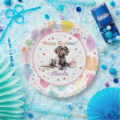 Duitse kortharige aanwijzer Waterverf papier Bord (Feest)