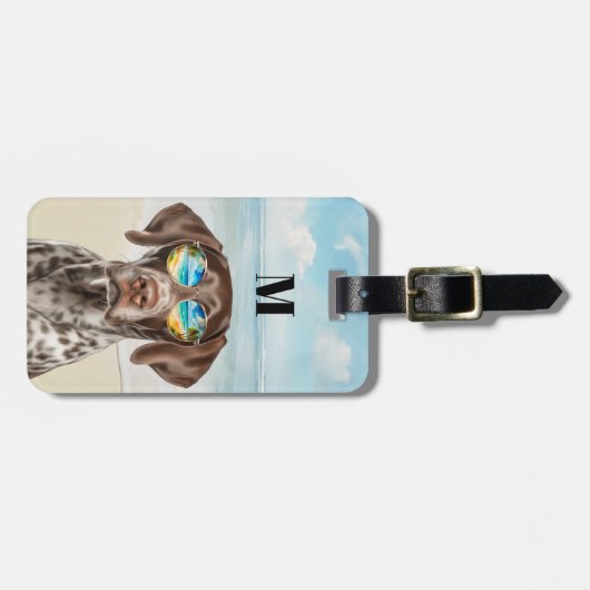 Duitse Kortharige Pointer Bagagelabels (Voorkant horizontaal)