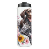 Duitse Kortharige Pointer Bloom Thermosbeker (Voorkant)
