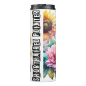 Duitse Kortharige Pointer Bloom Thermosbeker (Achterkant)