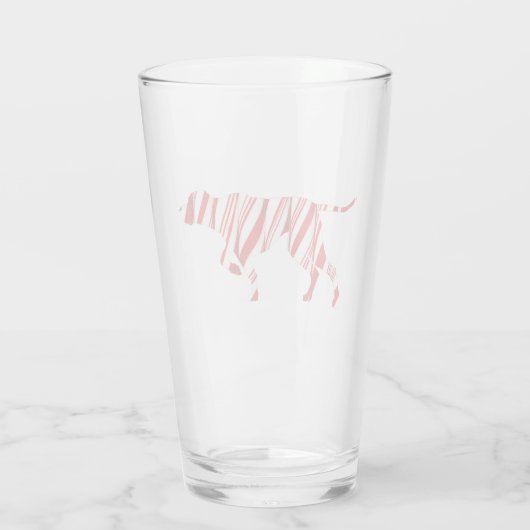 DUITSE KORTHARIGE POINTER - Christmas Candy Cane Glas (Achterkant)
