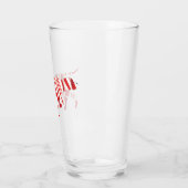 DUITSE KORTHARIGE POINTER - Christmas Candy Cane Glas (Links)