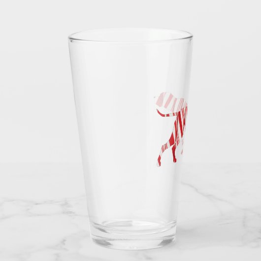 DUITSE KORTHARIGE POINTER - Christmas Candy Cane Glas (Rechts)