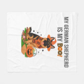 Duitse Kortharige Pointer Dog - Halloween Moon Si Fleece Deken (Voorkant (Horizontaal))