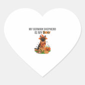 Duitse Kortharige Pointer Dog - Halloween Moon Si Hart Sticker (Voorkant)