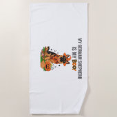 Duitse Kortharige Pointer Dog - Halloween Moon Si Strandlaken (Voorkant)