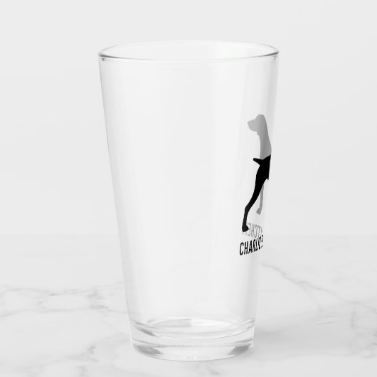 Duitse Kortharige Pointer Dog Silhouette Custom Glas (Rechts)