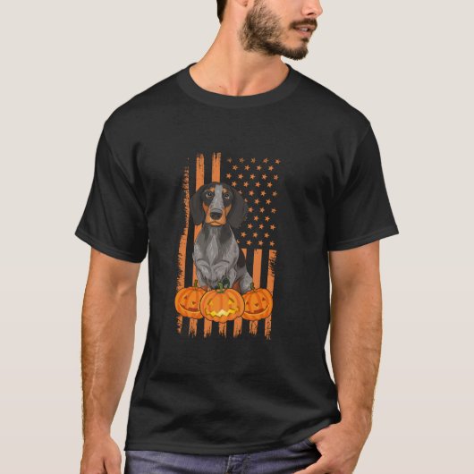Duitse Kortharige Pointer Dog USA Vlag Patriottisc T-shirt (Voorkant)