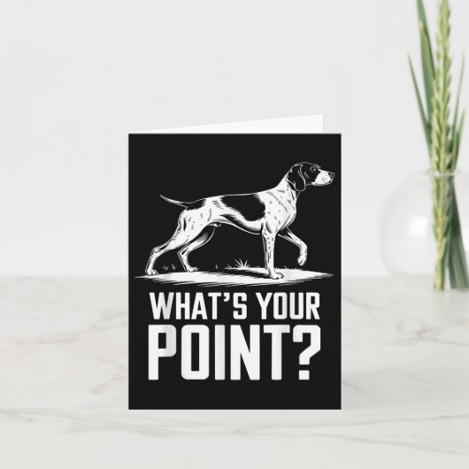 Duitse Kortharige Pointer Dog Wat uw punt GS Kaart (Voorkant)
