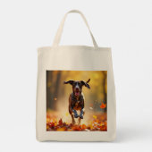 Duitse kortharige pointer elegante boodschappentas tote bag (Achterkant)