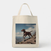 Duitse kortharige pointer elegante boodschappentas tote bag (Achterkant)
