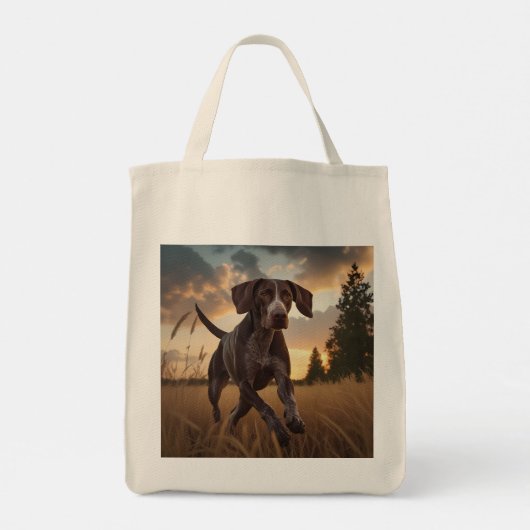 Duitse kortharige pointer elegante boodschappentas tote bag (Achterkant)