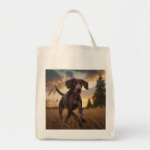 Duitse kortharige pointer elegante boodschappentas tote bag (Voorkant)