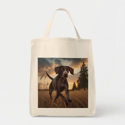 Duitse kortharige pointer elegante boodschappentas tote bag (Voorkant)