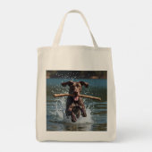 Duitse kortharige pointer elegante boodschappentas tote bag (Achterkant)