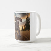 Duitse Kortharige Pointer Elegante Koffie Mok (Voorkant rechts)