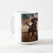 Duitse Kortharige Pointer Elegante Koffie Mok (Voorkant links)
