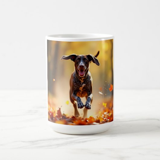 Duitse Kortharige Pointer Elegante Koffie Mok (Center)