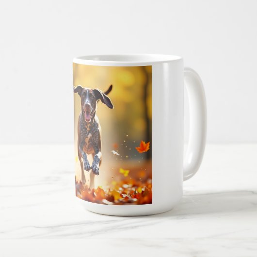 Duitse Kortharige Pointer Elegante Koffie Mok (Voorkant rechts)