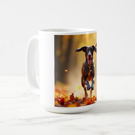 Duitse Kortharige Pointer Elegante Koffie Mok (Voorkant links)