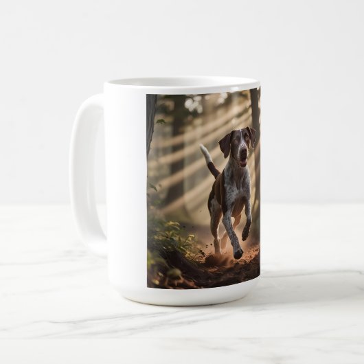 Duitse Kortharige Pointer Elegante Koffie Mok (Voorkant links)