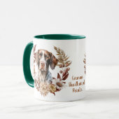 Duitse kortharige pointer herfstkrans mok (Voorkant links)