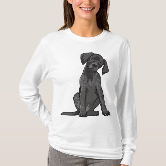 Duitse kortharige pointer hond sweatshirt hond lie (Voorkant)