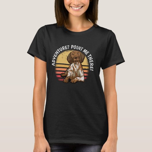 Duitse Kortharige Pointer Hondenliefhebber Puppy E T-shirt (Voorkant)