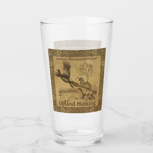 Duitse kortharige pointer, hoogland jacht glas (Voorkant)