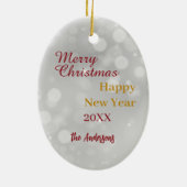 Duitse kortharige pointer in kerstverlichting keramisch ornament (Achterkant)